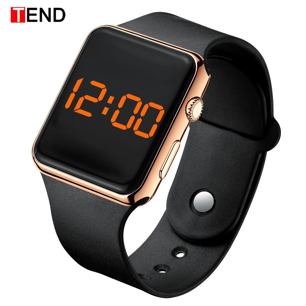 Mode Mannen Sport LED Horloge Digitale Horloge Mannen Horloge Siliconen Elektronische hodinky Saat elektronische digitale klok
