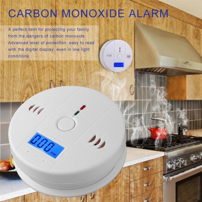 Combination Smoke and Carbon Monoxide Detector with Display Smoke CO Alarm Detector LCD CO Sensor 100dB siren sound