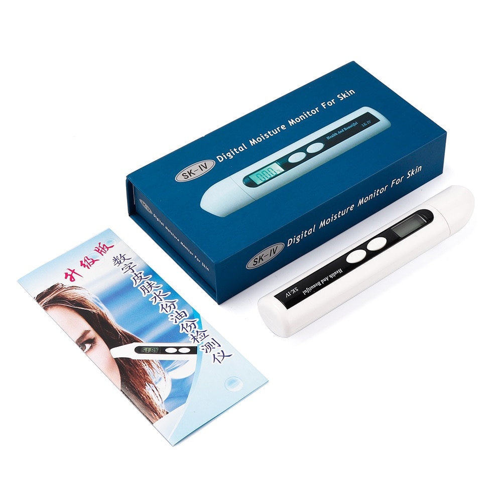 Digitale Facial Skin Analyzer Lichaam Vocht Olie Water Tester Meter Health Monitor Lcd Display Vocht &amp; Oliegehalte Analyzer