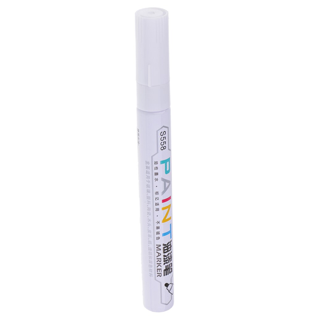 Waterdichte Permanente Verf Pen Band Draad Cd Metalen Metalen Markering Inkt Marker: White