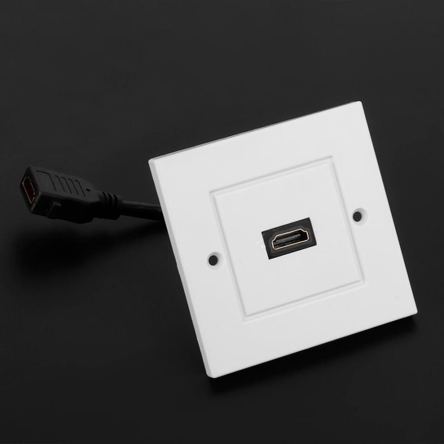 HDMI Strip Line Single Port Panel Socket Home Office Company Decoration Electric Board US Standard