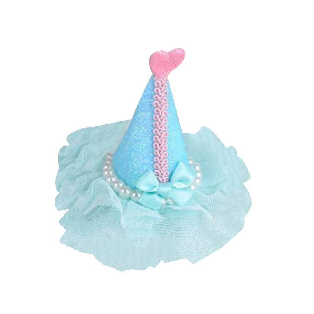 Leuke Haarspeld Parel Kerstboom Prinses Kinderen Kant Haarspeld Meisje Hoofdtooi Haaraccessoires Voor Meisjes Hoofd Dragen: Blauw
