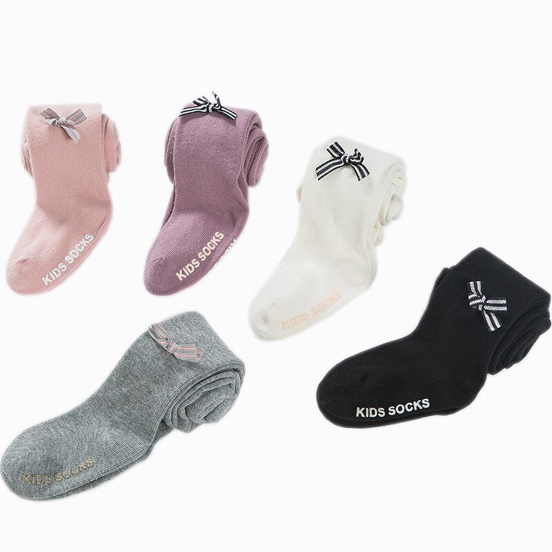 Lente En Herfst Boog Kinderen Panty Zacht En Comfortabel Gebreide Baby Meisje Baby Leuke Baby Leggings