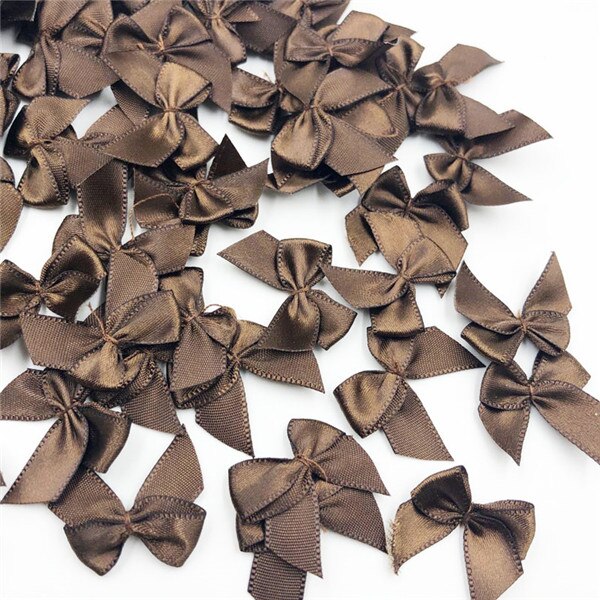 100pcs Mini Satin Ribbon Flowers Bows Craft Wedding Decoration Upick A176: Color 11