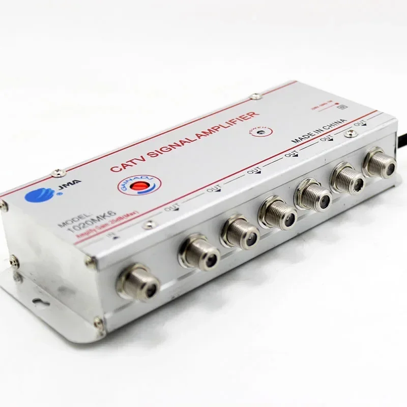 AC 220V Kabel TV Splitter Verstärker 20dB Digitale CATV Antenne Signal Booster Hause Tv Ausrüstungen 45Mhz bis 860MHz EU Stecker