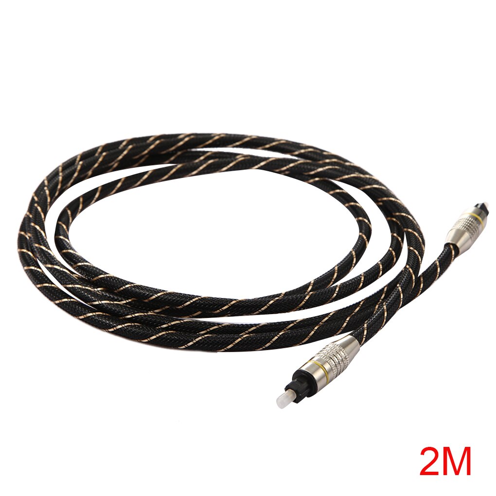 Digital Optical Audio Cable Toslink Gold Plated 1m 1.5m 2m 3M SPDIF MD DVD Gold Plated Cable