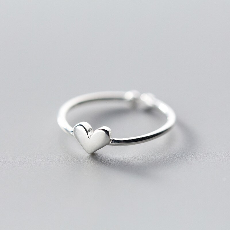 La Monada 925 Sterling Silver Women Rings Korean Minimalist Jewelry Silver Little Finger Rings For Women Silver 925 Adjustable: Silver