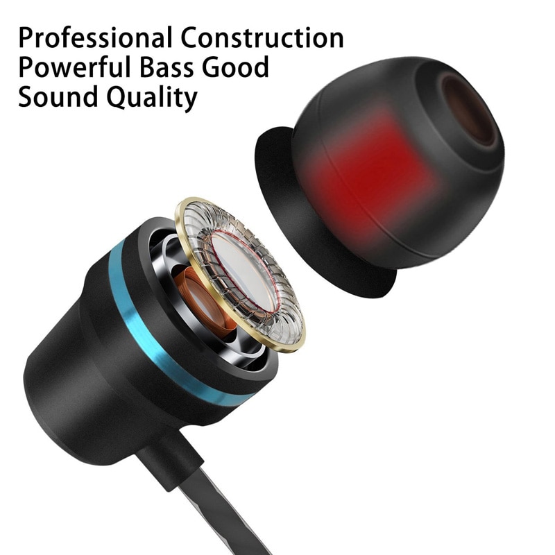 Duszake in-ear telefoon oordopjes koptelefoon met microfoon voor xiaomi telefoon oordopjes koptelefoon bedrade oordopjes voor telefoon sport