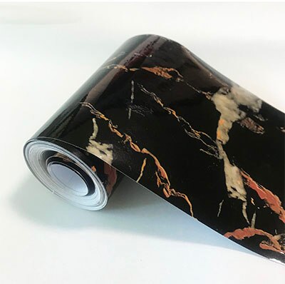 Self-Adhesive Wallpaper Borders 3D Marble Texture Luxury Home Decor Kitchen Bathroom Waterproof Removable Wall Stickers 3D Decal: WB04 02