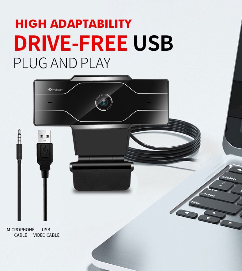 Webcam Full Hd 2K/1080P/720P/480P Video Web Cam Auto focus Met Microfoon Usb Webcam 1080P Web Camera Voor Pc Desktop Laptop
