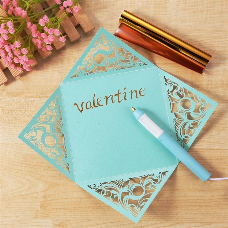 Diverse Tips Warmte Folie Pen Voor Maken Craft Designs Kaarten Album Usb Powered Slim Handvat Gebruik Op Papier Lederen Plastic