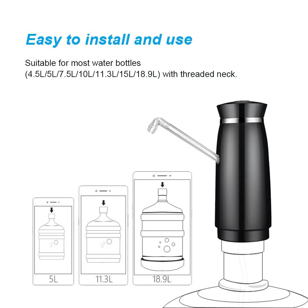 USB Oplaadbare Draagbare Elektrische Waterpomp Dispenser Gallon Drinking Fles Automatische Schakelaar Waterpomp Machine