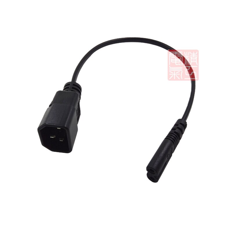 IEC 320 C14 Male Plug to IEC C7 Female short AC Power cable cord IEC320 20CM For LED display ,Printer ,Rice cooker computer