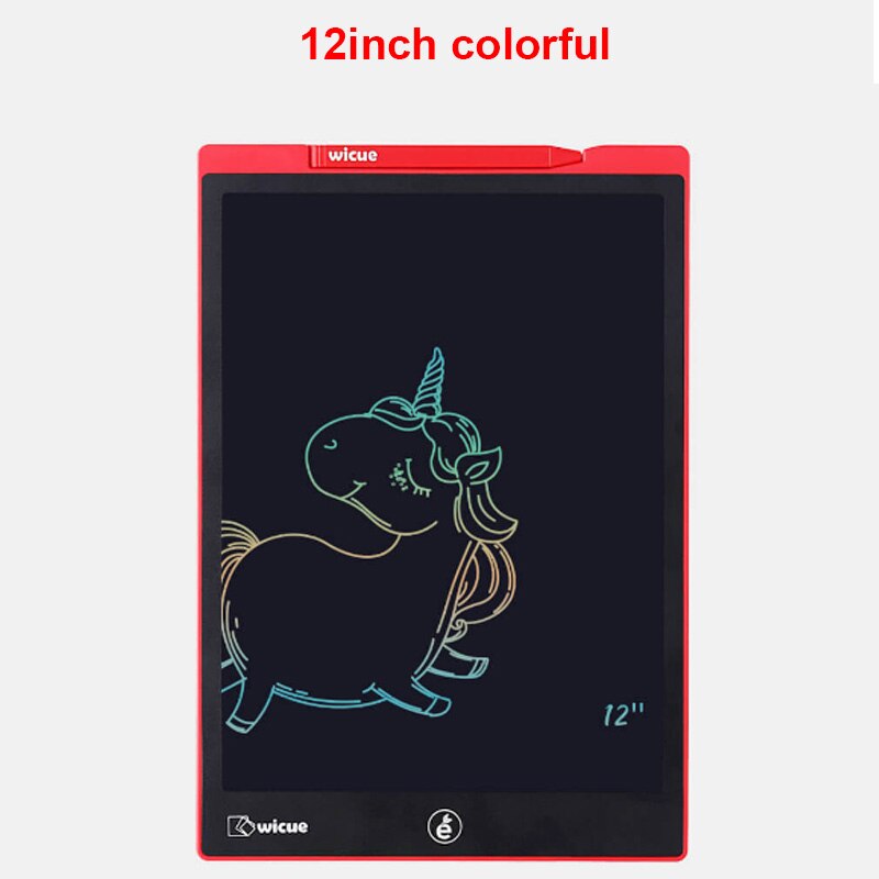 Xiaomi-Tableta de escritura LCD de 16 pulgadas para niños y oficina, pizarra electrónica de escritura a mano, Individual/MultiColor, almohadilla de dibujo de 12/10 pulgadas: 12 inch red colorful
