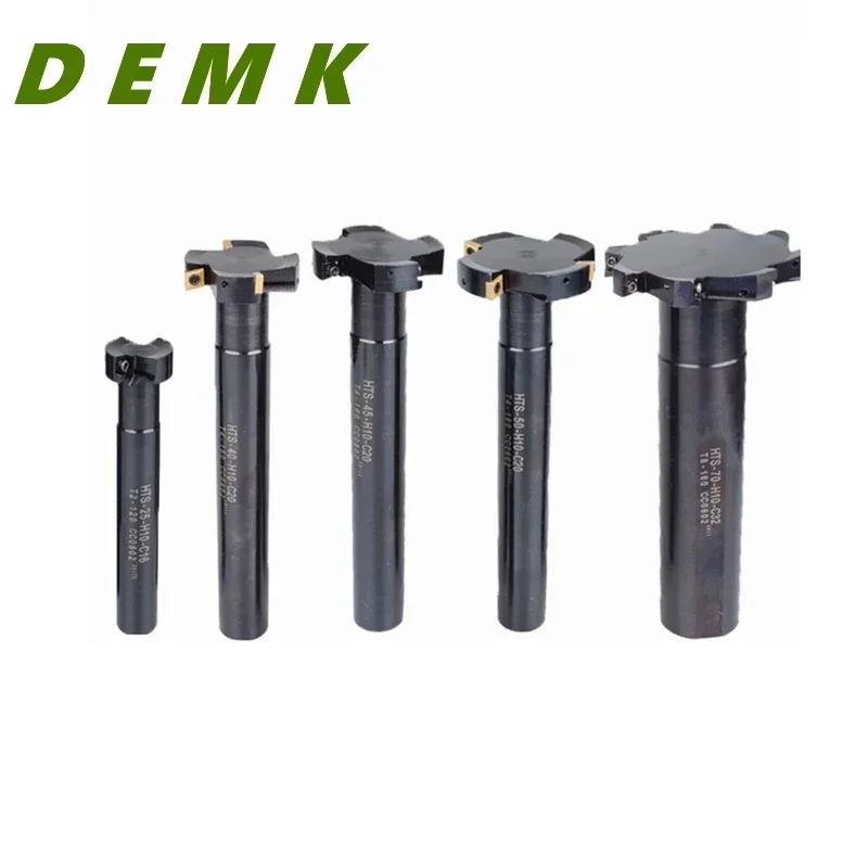 Fresa con ranura en T HTS D20-80 H08 H10 fresa con ranura Trapezoidal fresa lateral para CCMT06024 MPHT 060304 Inserto CNC