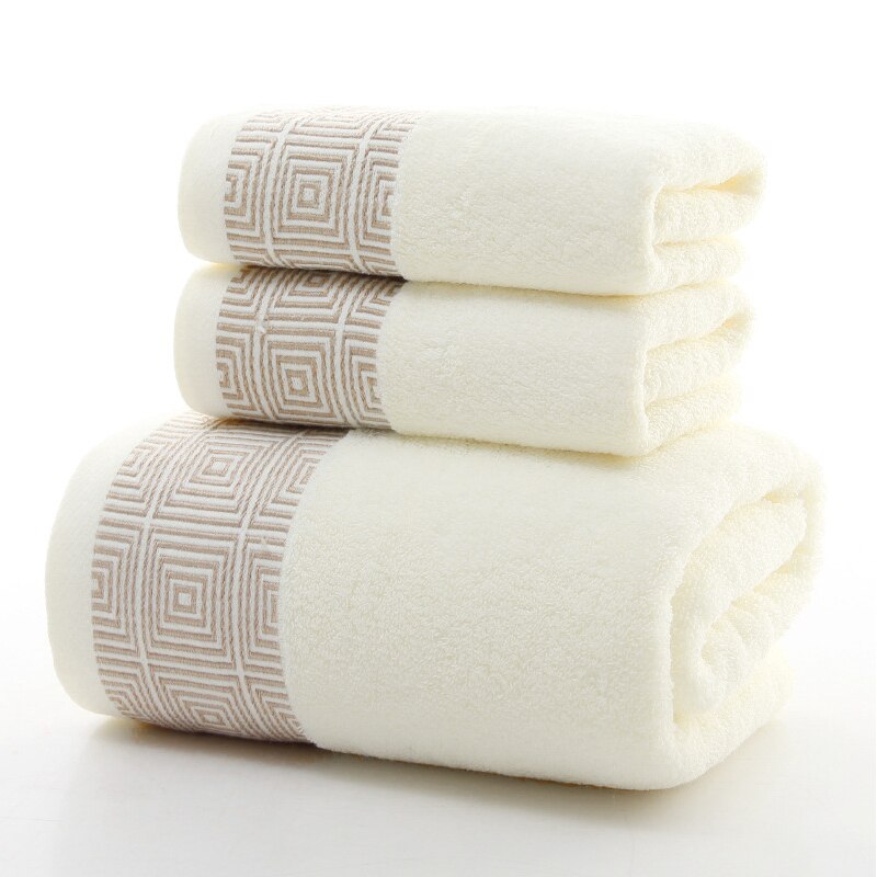 Cotton Towel Bath Towel Set Bath Towel 140x70cm Towel 35x75cm Soft Absorbent Three-Piece Set: 3pcs8