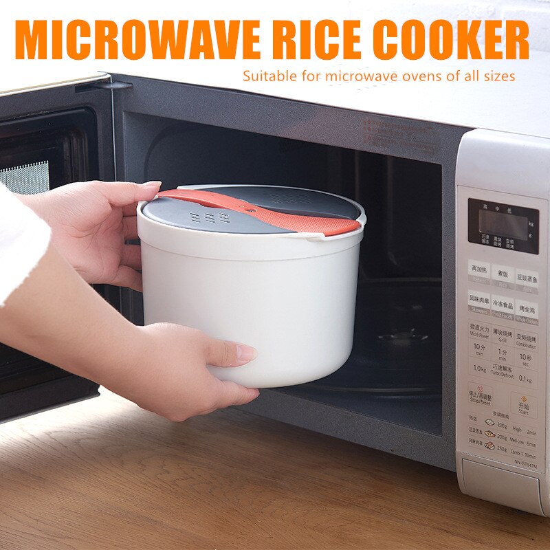 Juego de arrocera al vapor multifuncional para microondas, utensilios de cocina para el hogar, 120 °, resistencia al calor, Material PP