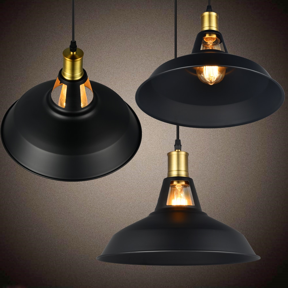 Wrought Iron Pendant Lamp Nordic Vintage Lighting with E27 Edison Russia Dining Retro Pendant Lighting Pub Cafe Bar Decoration