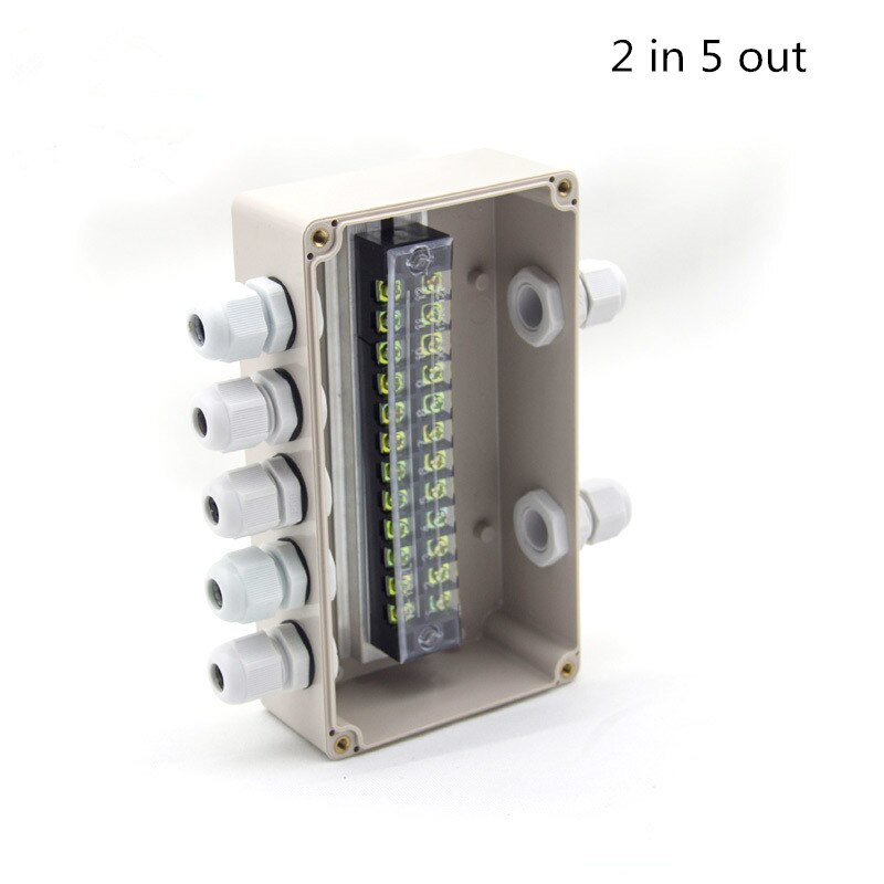 Waterproof Electrical Outdoor Junction Box with terminal 158*90*60mm Sealed Switch Plastic Enclosure Case Electrical Box