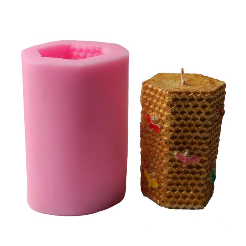 3d honeycomb silikon arom ljus mögel tvål lera gör själv tårta choklad verktyg  c63b