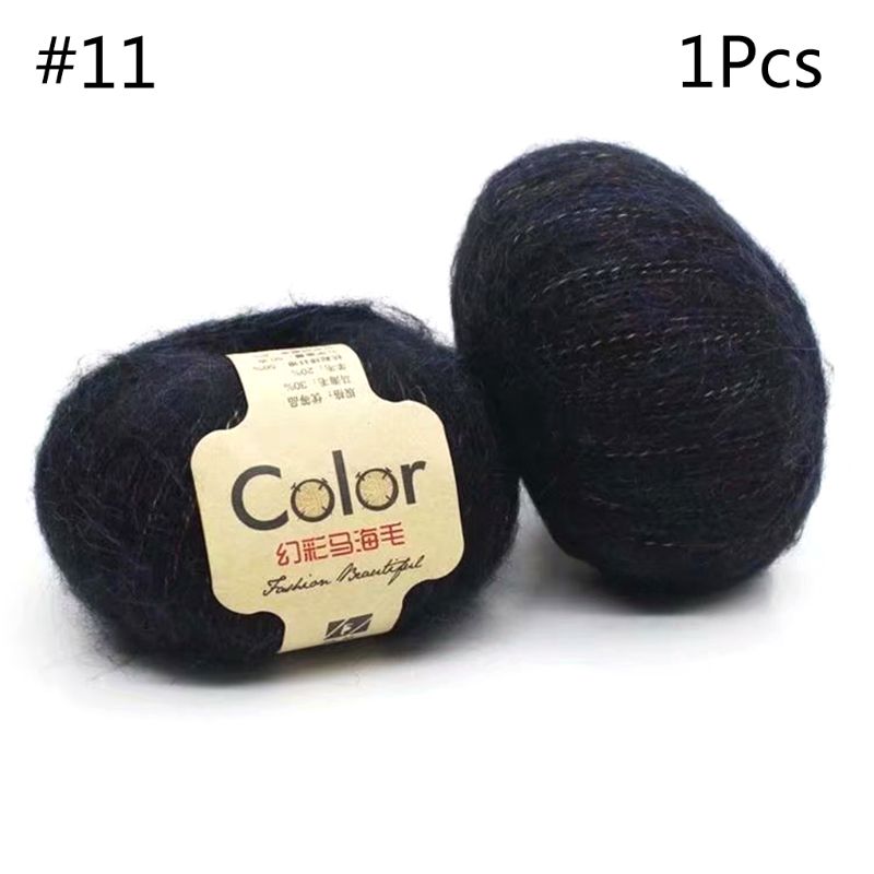 50g Angola Amorous Feelings Thin Mohair Wool Yarn Plush Hand Knitting Supplies R7RC