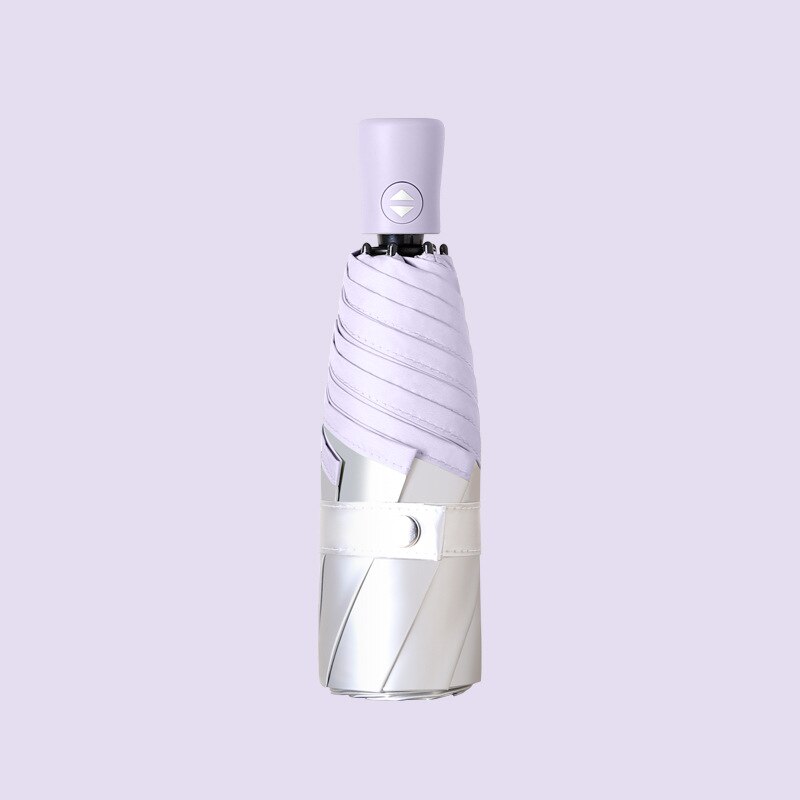Colors Small Umbrella Rain Women Automatic Girls Umbrellas Windproof Sun Clear Umbrella Kids Anti UV Parasol Ideas: Purple