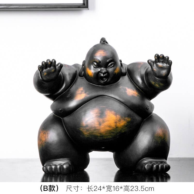 Sumo – décoration créative artisanale en résine, décoration de Restaurant japonais, créatifs pour la maison: B