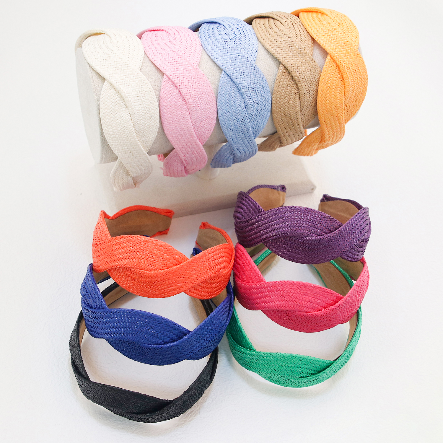 1Pc Mode Brede Harde Hoofdbanden Voor Vrouwen Meisjes Haarband Geplooide Doek Stof Haar Hoepel Mode Meisjes Haaraccessoires