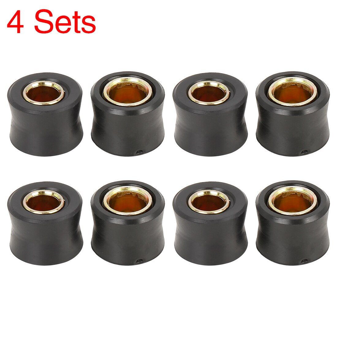 Motoforti 10mm 12mm 13mm motocicleta Scooter amortiguador trasero buje anillo de goma casquillo amortiguador de rueda 2/4/5/6/10 Uds: Verde