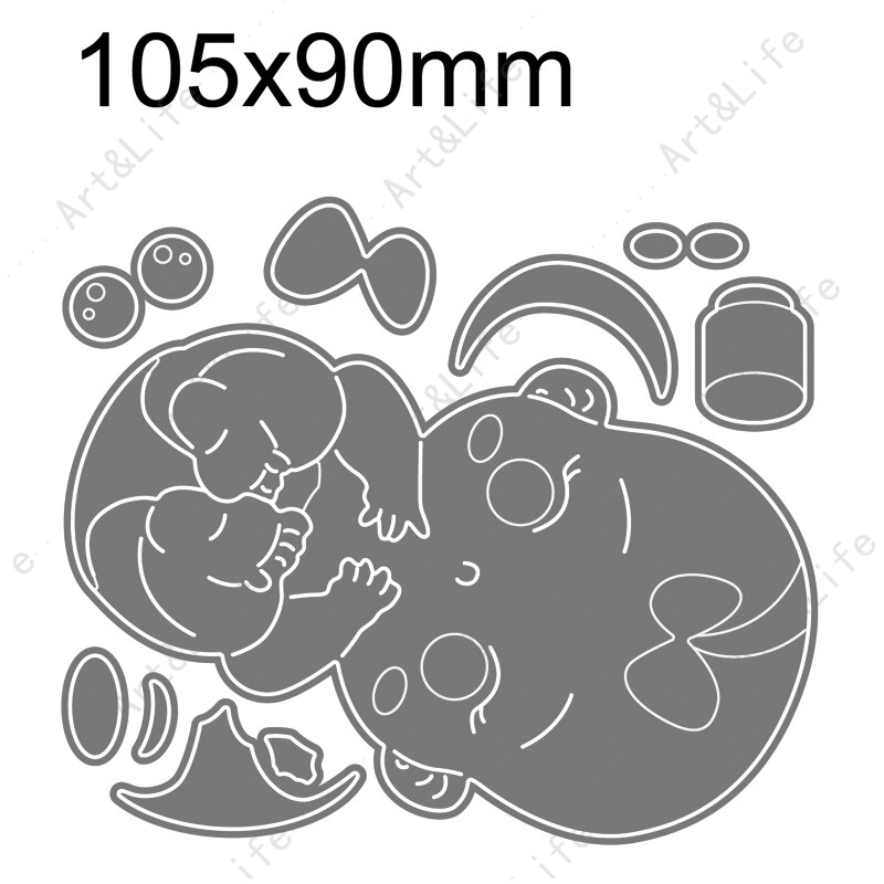 Leuke Mooie Baby Metalen Stansmessen Stencils Voor Maken Scrapbooking Papper Kaart Album Verjaardag Card Embossing Cut Sterven