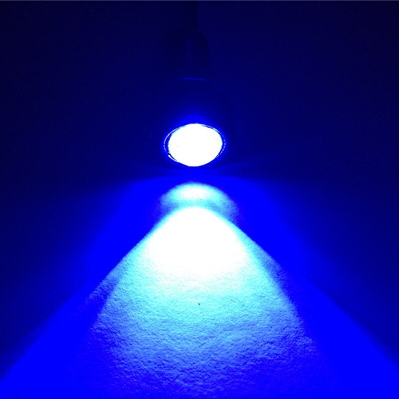 Luces decorativas Led resistentes al agua, 18MM, Ojo de águila, 9W, luces de marcha atrás ultrafinas para bicicletas y motocicletas: blue