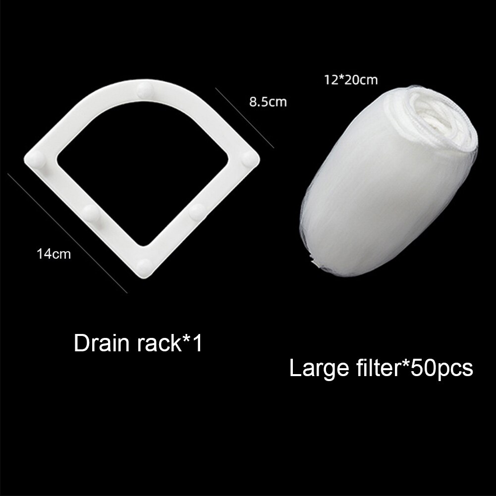 Triangle Drainage Rack Disposable Garbage Bag Anti-clogging Mesh Trash For Kitchen Sink Bag Strainer Hole Waste Garbage Drainer