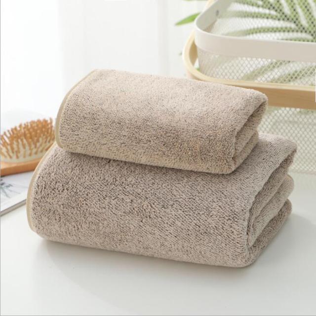 Bamboo Charcoal Coral Velvet Bath Towel For Adult Soft Absorbent Bamboo Carbon Fiber Household Bathroom Towel Sets SPORTS grey: M / 25#