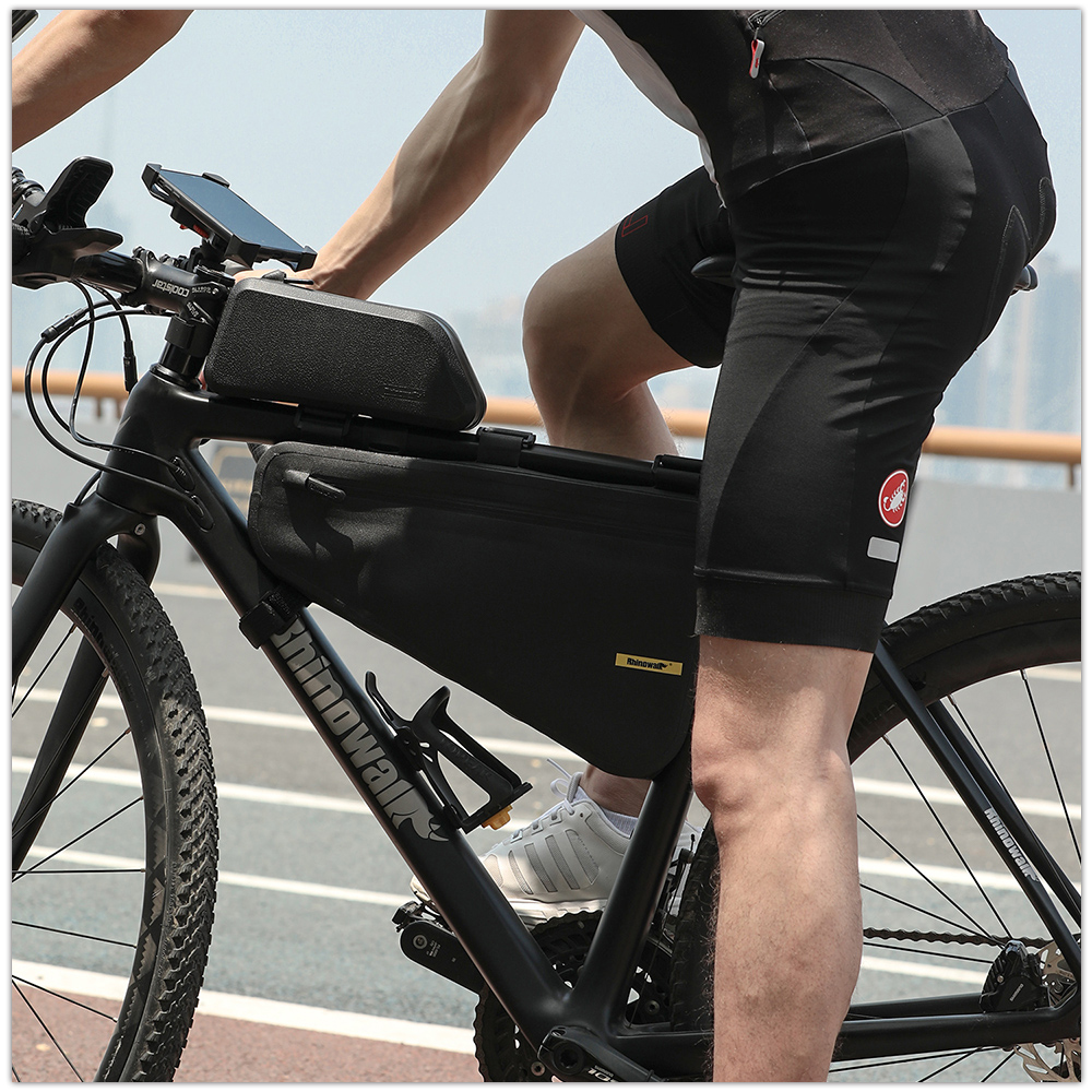 Rhinowalk Fiets Frame Tas Waterdicht 4l Grote Capaciteit Driehoek Tas Fiets Bikepacking Tas Opbergtas Voor Mtb Racefiets