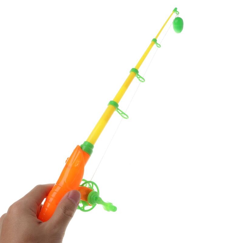 Educational Baby Child Kids Magnetic Fishing Rod Fish Model Toy Fun Game L4MC