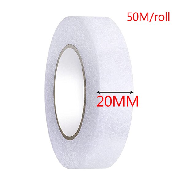 Cinta de fusión de tela de doble cara de 50M, dobladillo sin coser, cinta adhesiva de planchado para pantalones, vestidos, accesorios de ropa: 2