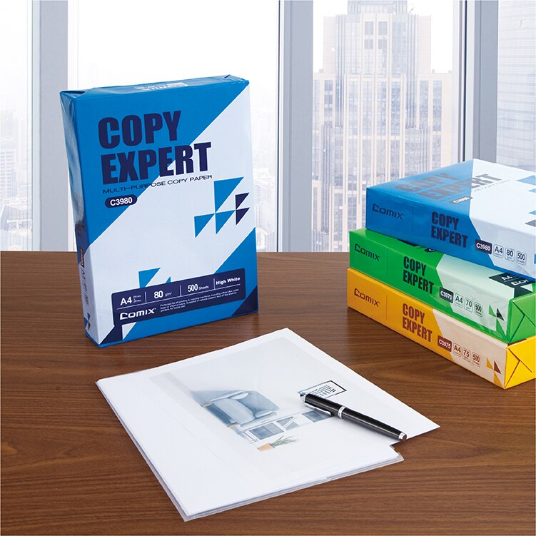 China Manufacturers OEM 70GSM 75GSM 80GSM 100% Pulp A4 Paper Copier 500 Sheets/Ream - 5 Reams/Box A4 Copy Paper