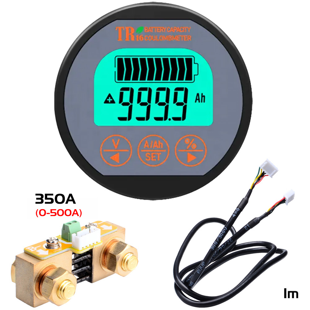 Coulomètre de test de capacité de batterie de haute précision, 50a/100a/350a, pour Pb li-lon LiFePo NiMH Nicd Pe types de batteries TR16: 80V 350A