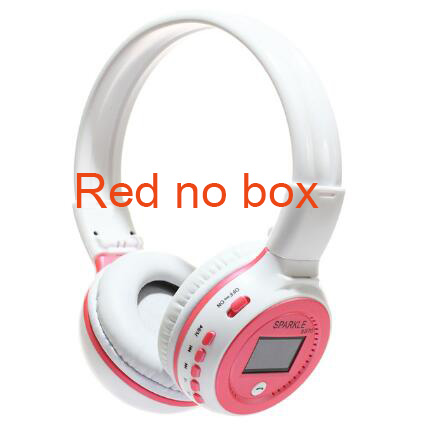 ZEALOT B570 Deep Bass Bluetooth Headset FM Radio HIFI Noise Reduction Wireless Stereo Music Headphone with MIC LED Screen: Red no box