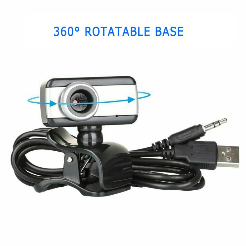 Cámara Web HD de 480P con micrófono para Mac/PC/escritorio/portátil/ordenador, USB 2,0, cámaras Web con Clip para Skype, grabación de vídeo, trabajo de oficina