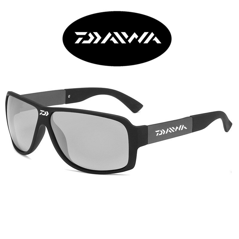Mænd briller cykling klatring solbriller polariserede briller daiwa fiskeglas udendørs sportsfiskeri solbriller 600#: Fotofarve 01