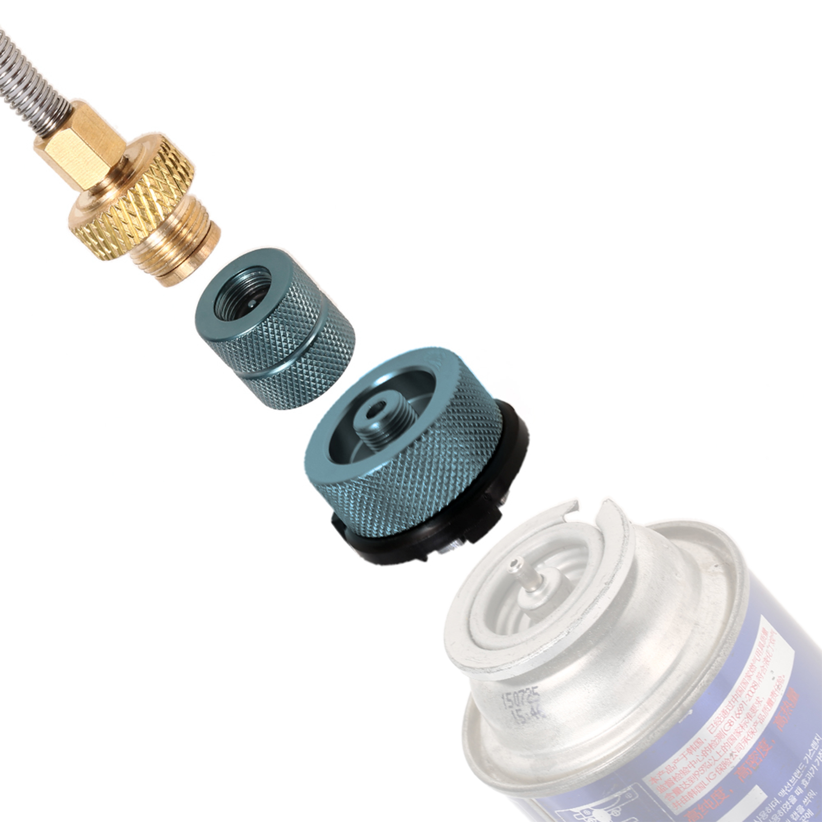 Outdoor Camping Stove Propane Refill Adapter LPG Flat Cylinder Coupler Gas Conversion Head Set for Camping Hiking Outdoor