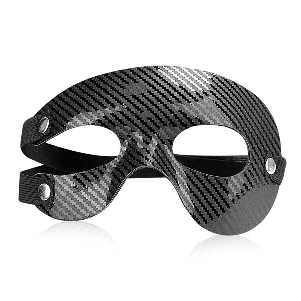 Basketball fodboldmaske elastisk rem beskyttende ansigtsdæksel ansigtsmaske fodbold næsebeskytter skjoldmaske til sportstilbehør: Hvid