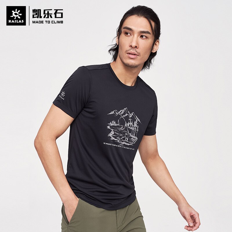 Kailas Quick Drying T-shirt Men's Outdoor Fishing Short Sleeve 21 Summer Fishing Sunscreen Suit Ice Silk Half Sleeve