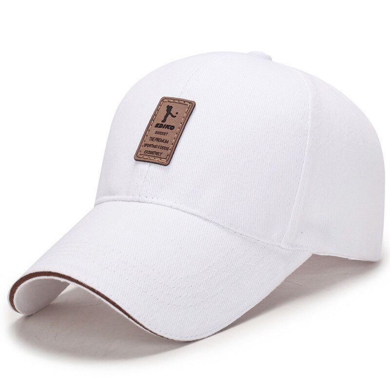 Baseball Cap Männer Frauen 100% Baumwolle Dicker Material Krempe Länger Keine reizung der Haut Plain Schwarz Sport Cool Einstellbar