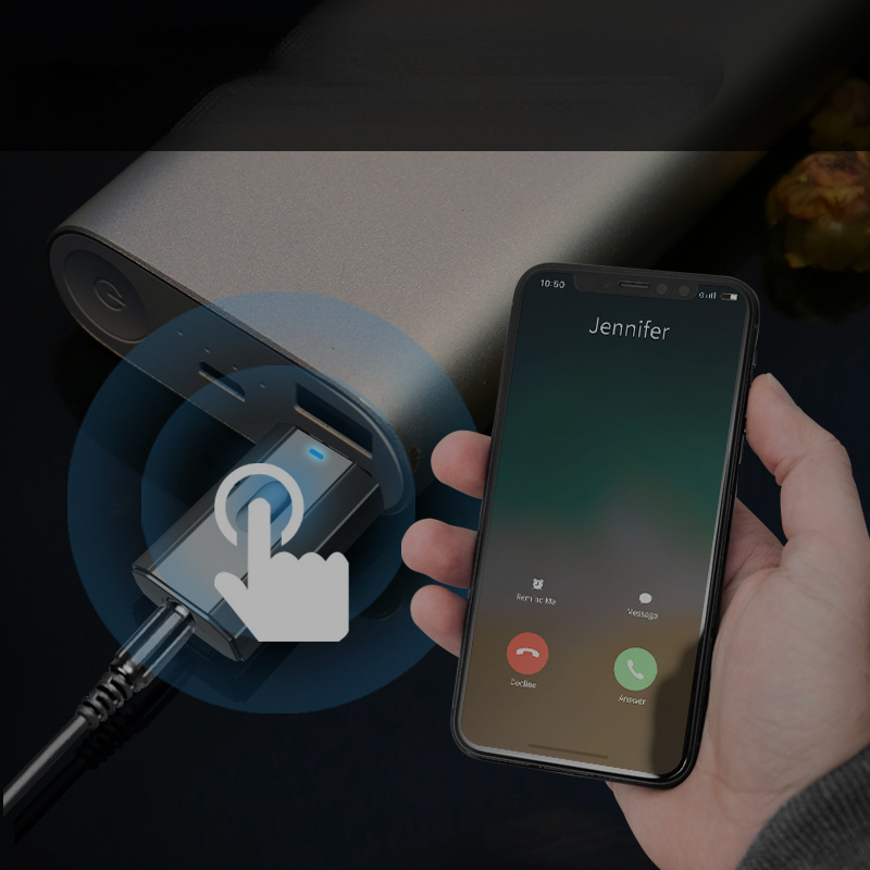Bil bluetooth-avsender og -mottaker 3 i 1 adapter aux bil bluetooth-mottaker til tv pc hodetelefoner hjemmestereo bil hifi-lyd