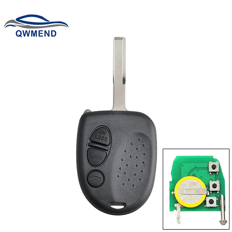 QWMEND 304Mhz 3 Buttons Car Remote Key for Holden Commodore VS VR VT VX VY VZ WK WL Smart Car Key Uncut Blade: Default Title
