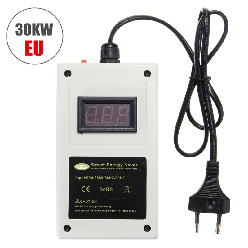 LEORY Smart Power Saver Plug - 30KW Digital Voltage - For Home Office Commercial Use