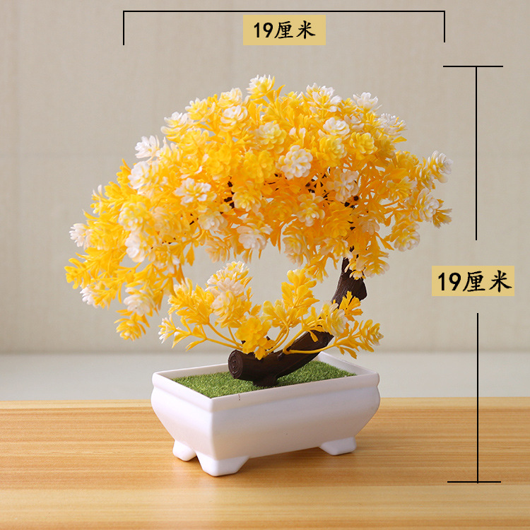 1pc Künstliche Pflanzen Bonsai Kleine Baum Simulation Pflanzen Gefälschte Blumen Tisch Topf Ornamente Hause Dekoration Hotel Garten Decor