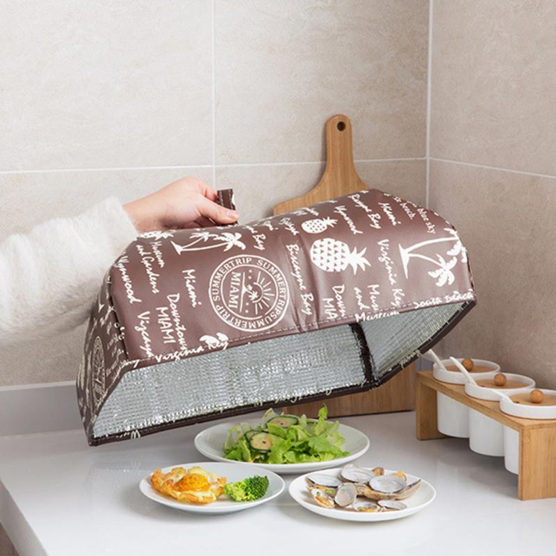 Foldable Food Covers Keep Warm Aluminum Foil Cover Dishes Insulation Utilidades Kitchen Table Accessories Tools